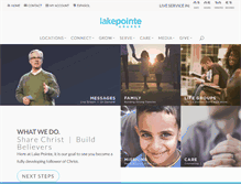 Tablet Screenshot of lakepointe.org